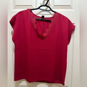 Shein holiday red blouse - size: small - great condition